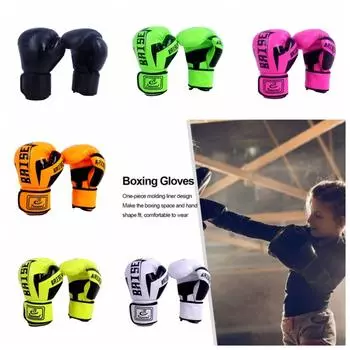 1 упаковка износостойких тренировочных перчаток 8 унций 10 унций Перчатки для бокса Перчатки для защиты рук green-adult