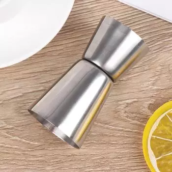 1 упаковка, мерный стакан для коктейлей, двойной мерный стакан, мерный стакан для вина серебряный