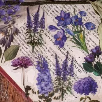 1 упаковка, наклейки для справочника, самоклеящиеся цветочные серии, дневник, журнал, скрапбукинг, канцелярские наклейки, школьные принадлежности красный