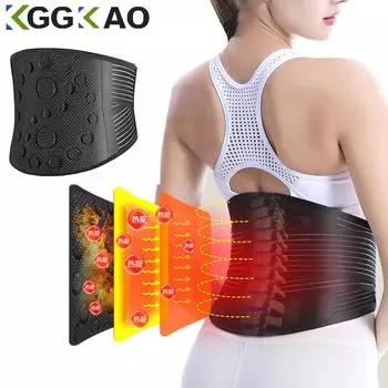 1 упаковка ремней для поддержки спины с подогревом и магнитной терапией для мужчин и женщин S