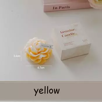 1 упаковка свечей с ароматом жасмина, подходит для праздничных свадебных вечеринок, использования в помещении, украшения спальни и ресторана.