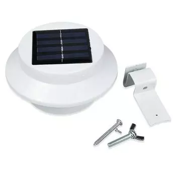 1 упаковка светодиодных солнечных ламп для наружного использования, водонепроницаемый настенный светильник для водостока, декоративное освещение для подъездной дороги, садового ограждения