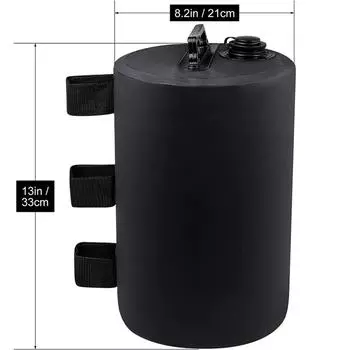 1 упаковка тентовых навесов для воды, утяжеляющие мешки для тяжелых грузов для ножек беседки, тента, палатки чёрный