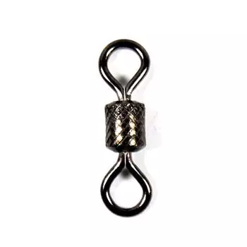 1 упаковка вращающегося вертлюга, небольшая розничная упаковка, черные прочные латунные вертлюжки для морской рыбалки #1 #2 #1/0 2/0 3/0 #2