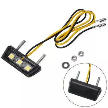 1 Вт фонарь подсветки номерного знака черный высококачественный материал практичный в использовании