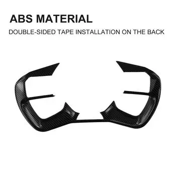 1*Высококачественный для KIA-EV9-ABS карбоновый аксессуар для внутренней отделки рамы рулевого колеса автомобиля, прямая установка CHINA