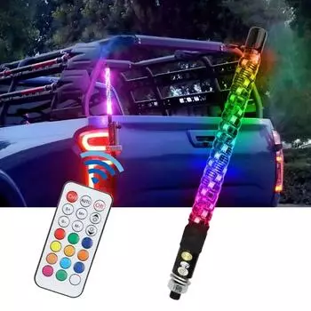 1 в 1 30 см Symphony RGB неоновый декоративный светильник с дистанционным управлением, флагшток, антенна для UTV, внедорожника, квадроцикла, грузовика