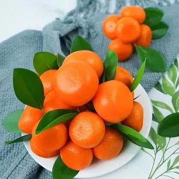 1 ветка, искусственный апельсин, яркий бессмертный яркий цвет, довольно настоящая трогательная модель, реквизит для общежития E