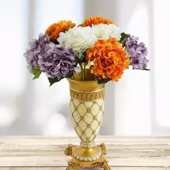 1 ветка портативная имитация гортензии не требует полива полезная спальня настольная яркий неувядающий цветок зелёный