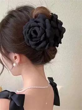 1 Women s summer new French elegance Flower hair claw clip back head coiffure Shark clip Claw clip Hair accessories Size fits all