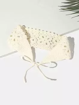 1 вязаная ажурная повязка на голову с красочной плетеной лентой, универсальный аксессуар для волос, милая повязка для волос для девочки