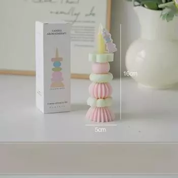1 высокая ароматерапевтическая свеча подходит для украшения комнаты, мебели для стола, вечеринок, свадеб, подарков на праздники White Peach Oolong