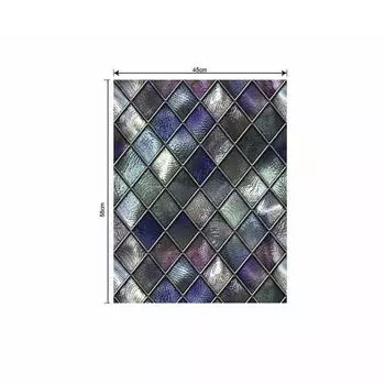 1 X Мозаичная створчатая матовая пленка, витраж, статическая наклейка на стекло, конфиденциальность, ПВХ
