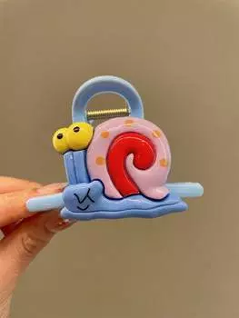 1 заколка-краб для волос улитка женская мультяшная милая заколка-краб затылок заколка-акула головной убор аксессуары для волос заколка для волос лето Size fits all