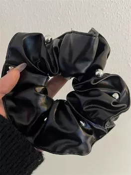 1 Женская новая ретро этническая повязка для волос Металл бусины однотонная большая повязка для волос элегантная модная резинка для волос аксессуары для волос Size fits all