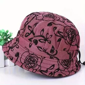 1 Женская шляпа для рыбалки, летняя шляпа от солнца для женщин среднего и пожилого возраста, повседневная шляпа для мам на открытом воздухе, устойчивая к ультрафиолетовому излучению шляпа от солнца Pack of 1