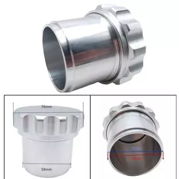 1Aluminum Alloy 2 ID Weld On Cap Neck Fuel Filler Tank Water Sump Splash Bowl