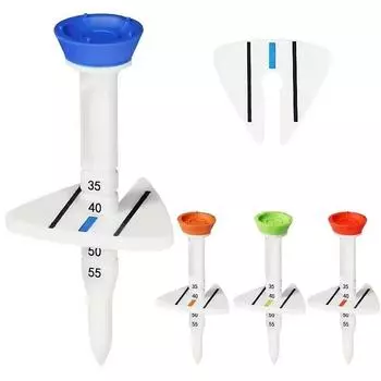 1BOX Golf Tee Adjustable Limit, Aiming Auxiliary 77mm Tee Length 1box