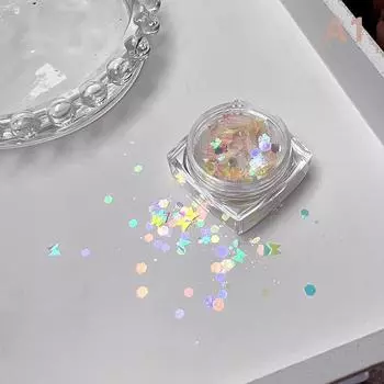 1Box Mixedc Nail Butterfly Glitter Laser Shining Flakes Nail Charm Decorative Accessories Nail Art Enthusiasts A1