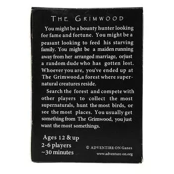 1Box The Grimwood Card Game Слегка стратегическая, очень хаотичная карточная игра Карточная настольная игра