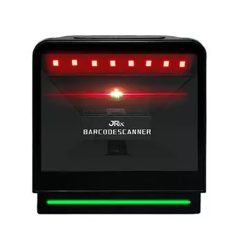 1D 2D Настольный сканер штрих-кода Считыватель QR-кода Всенаправленный интеллектуальный датчик сканирования Проводной USB 0 чёрный