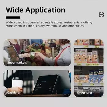 1D 2D QR Настольный проводной сканер штрих-кода Высокоскоростная платформа Автоматический считыватель сигналов USB с функцией громкой связи 0 чёрный