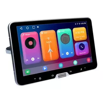 1din Android 10,1-дюймовый автомобильный стерео радио с поворотным сенсорным экраном для универсального Carplay GPS-навигатора Bluetooth WIFI авторадио 10.1INCH