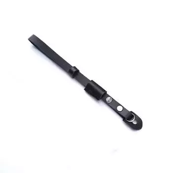 1Handmade Black Genuine Leather Digital Camera Wristbands Wrist Strap Universal