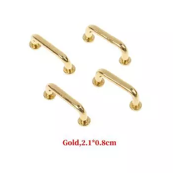 1Комплект 1:12 дверных ручек кукольного домика, ручка для шкафа, мебель, шкаф, шкаф Decortoy 2.1*0.8cm
