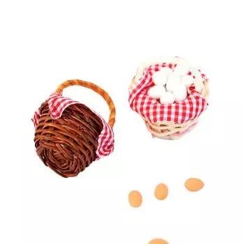 1Комплект 1:12 кукольных домиков, миниатюрная корзина для яиц, рамка для утиного яйца, кухонная модель еды, декор