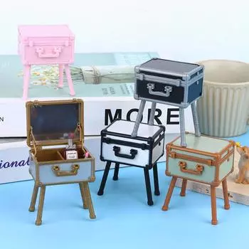 1Комплект 1:12 кукольных мини-сумок для туалетного столика, помада, духи, зеркало с держателем, домашний декор