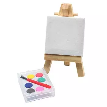 1Комплект 1:12 кукольных миниатюрных мольбертов для картин маслом, рама для картин, набор для рисования, мини-доска для рисования, ручка для рисования, игрушки для самостоятельной модели