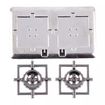 1Комплект 1:12 Кукольный домик Миниатюрная газовая плита Металлическая модель Игрушка Кукольный домик Декор one size