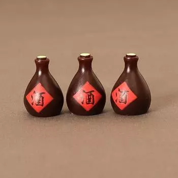 1Комплект 1:12 Кукольный домик Миниатюрная банка для вина Ретро китайская банка для вина Модель винного кубка Декор для кухни Игрушка Аксессуары для кукольного дома