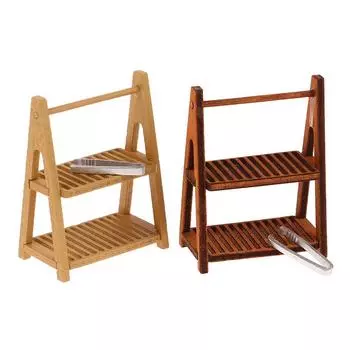 1Комплект 1:12 Миниатюрная полка для кукольного домика, подставка для хлеба, полка для торта, коробка для хранения/корзина с зажимом для выпечки, декор для кукольного домика, аксессуары