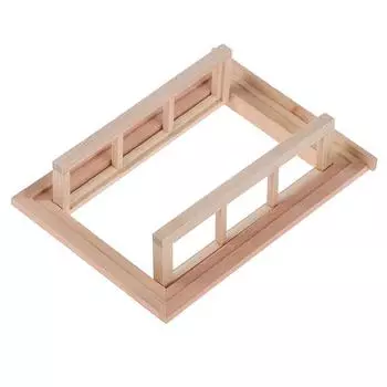 1Комплект 1:12 миниатюрных кукольных домиков, неокрашенная оконная рама, 6 стекол оконной мебели, модель декора, аксессуары для игрушечных кукольных домиков