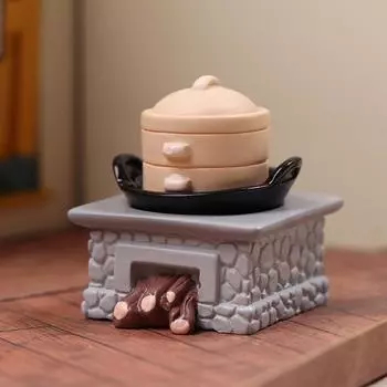 1Комплект 1:12 Миниатюрный кукольный домик, плита, кастрюля, пароварка, корзина, сковорода, модель кухни, декор, игрушка, кукольный домик, аксессуары