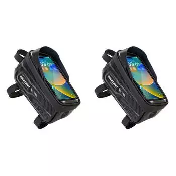 1L Bicycle Upper Tube Bag Waterproof 6.8 Inch Touch Screen Road Bike Accessories