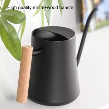 1л лейка из нержавеющей стали лейка герметичная цветочная поливочная банка с длинным носиком для внутреннего и открытого сада белый