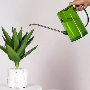 1л лейка с длинным ртом, спринклер для растений, аксессуары для домашнего орошения в горшке серый