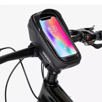 1л сумка для передней рамы велосипеда водонепроницаемый держатель для телефона на велосипеде поддержка сенсорного экрана верхняя сумка для велосипедной трубы для смартфонов 4.7-6.8 дюймов