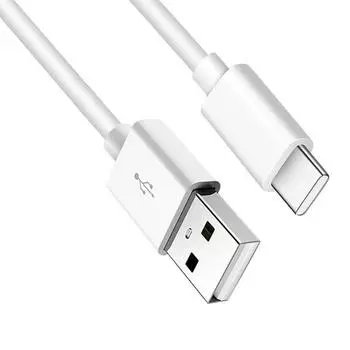 1м 2А USB Type-C кабель для быстрой зарядки для Huawei, Xiaomi, Android мобильных телефонов 1m TYPE-C белый