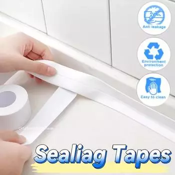 1м/2м/3,2м ПВХ водонепроницаемая уплотнительная лента для ванной комнаты раковины, душа, ванны и туалета - самоклеящаяся наклейка на стену 2.2cm&1meter