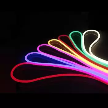 1M/2M/3M/4M/5M DC12V неоновая светодиодная лента водонепроницаемая силиконовая трубка веревка свет неоновая вывеска лента для настенной подсветки декоративная лампа для комнаты 1m розовый