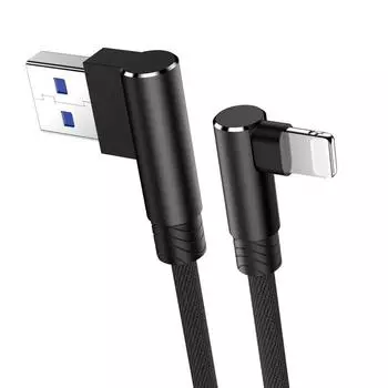 1M/2M/3M 90-градусный USB-кабель для быстрой зарядки iPhone 11 12 13 14 PRO Xs Max Xr X 8 7 6 6S Plus 5 5S SE2020 iPad шнур Origin Mobile Phones 1m