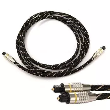 1M/2M Toslink SPDIF Оптоволоконный цифровой оптический аудиокабель для CD DVD 1M