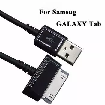 1м/2м USB-кабель для передачи данных, зарядный кабель для планшета Samsung Galaxy Tab 2 3 10.1 P3100 / P3110 / P5100 / P5110/N8000/P1000 1m