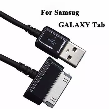 1м/2м USB-кабель для передачи данных, зарядный кабель для планшета Samsung Galaxy Tab 2 3 10.1 P3100 / P3110 / P5100 / P5110/N8000/P1000 1m