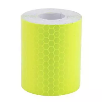 1M * 5Cm Авто Грузовик Светоотражающая Рулонная Пленка Наклейка Самоклеящаяся Предупреждающая Лента Безопасности жёлтый