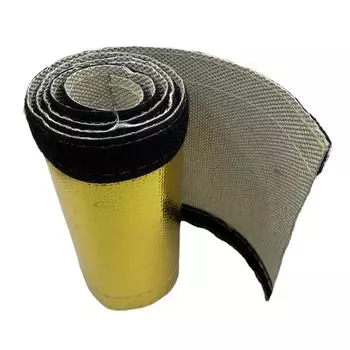 1M Car Metallic Heat Shield Thermal Fire Sleeve Insulated Wire Hose Wrap Loom Tube Protect Cover Sound Insulation Pads